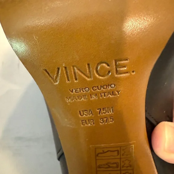 Vince Black Italian Leather Heeled Dempsey Boots - Picture 13 of 13